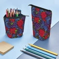 thumbnail image 4 of Picia Wild Berries Print Telescopic Pencil Case, Telescopic Pen Holder Telescopic Pencil Pouch Bag Stationery Pencil Case Box Storage Organizer Makeup Bag, 4 of 6