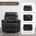 thumbnail image 2 of Spruce & SpringManual Rocker Recliner with Three Positions for Living Room, Black, 2 of 11