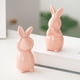 thumbnail image 3 of Juego de 3 figuras de conejos de cerámica para jardín, decoración de Pascua, miniconejos de mesa para el hogar, bodas, figuras de conejos, decoraciones de conejos, conejitos de cerámica,, 3 of 7