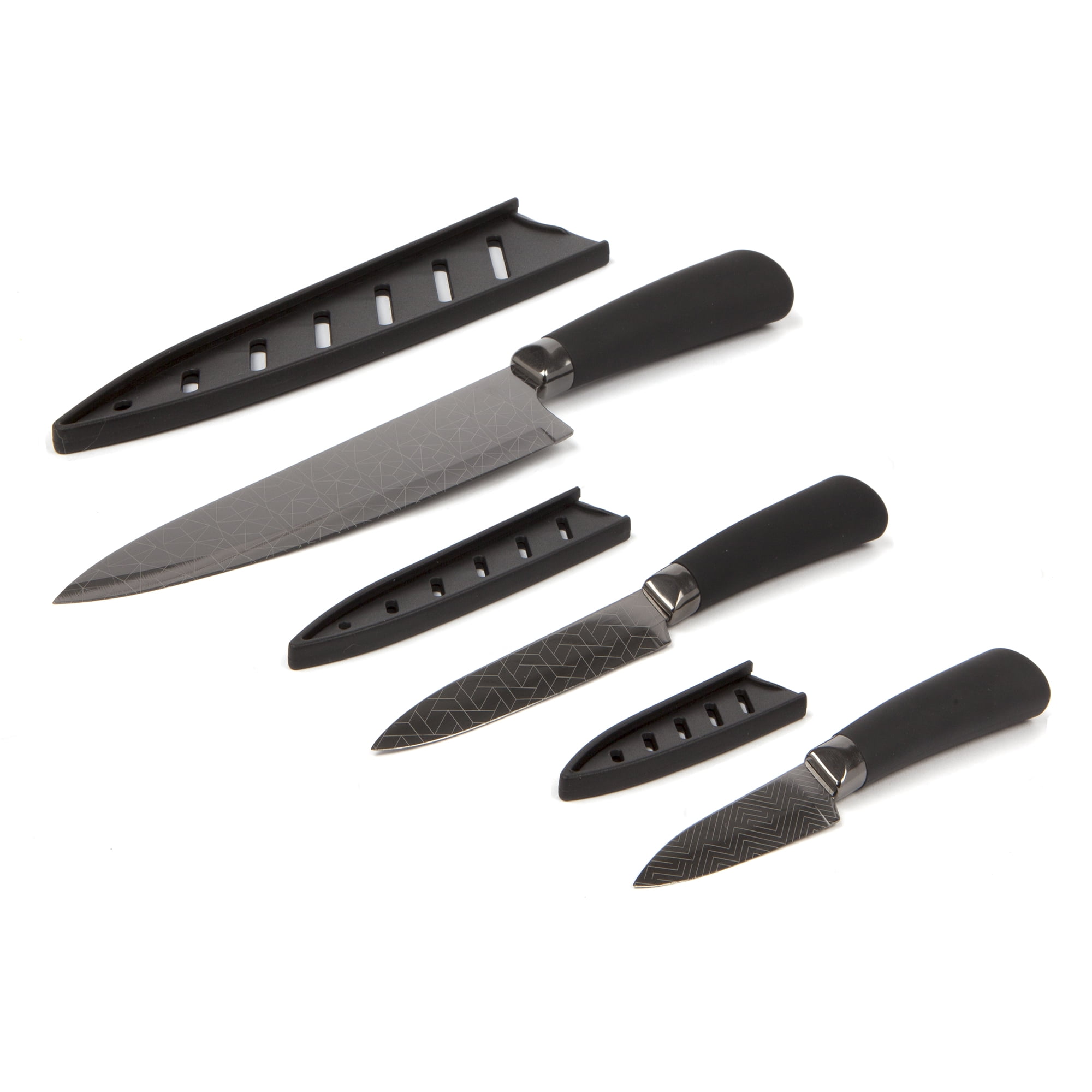 Thyme & Table * 3 Pc. Set * Knives With Sheaths*High Carbon Steel *Free  Shipping
