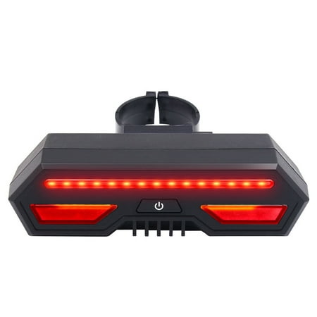 Waterproof USB Rechargeable LED Bicycle Rear Light Lamp 85 Lumen Mount Taillights For Cycling Wireless remote control Intelligent turn signal Warning