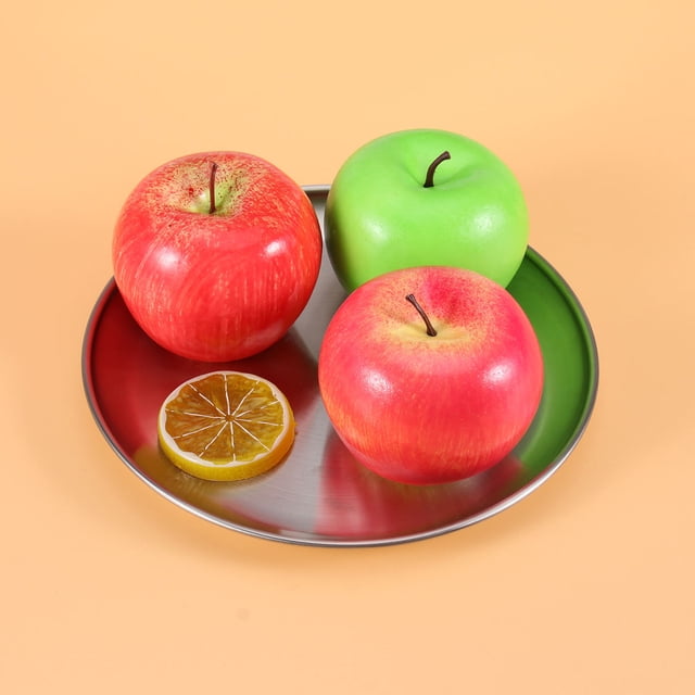 BESTYASH Assiette Ronde en Métal en Acier Inoxydable Sûre à Utiliser pour Fruits Lot de 1