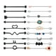 thumbnail image 1 of Paquete de 18 Aretes de Pesas Industriales de Acero Inoxidable 14G, 1 1/2 Pulgada, Finos, 1 of 9