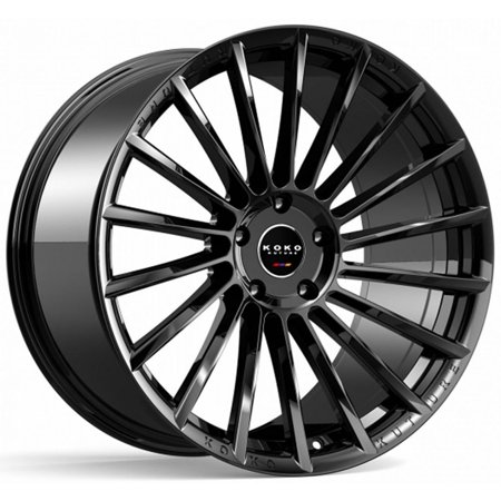 Koko Kuture Urfa FF 22x12 Gloss black 5x130 - 71.6mm Offset +50
