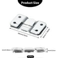 thumbnail image 2 of Flush Mount Bracket, Interlocking Photo Frame Hook 56 x 36mm Heavy Duty Picture Hangers, Interlock Bracket Furniture Connector, Sectional Couch Connec, 2 of 5