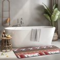 thumbnail image 2 of Red Boho Tribal Diamonds and Rectangles Pattern Kitchen Rug Mat,Kitchen Runner Rugs Non Skid Washable,Decorative Kitchen Floor Mats for Kitchen,Sink,Laundry,17"x47.2", 2 of 7