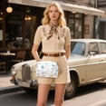 thumbnail image 6 of FORMRS Women Crossbody Purse with Chain Strap Vegan Leather Shoulder Handbag, Cartoon Doodles, 6 of 7