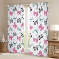 thumbnail image 2 of Homewish Cartoon Bow Tie Black Out Curtains for Teens Boys Girls,Blue Pink Curtains Pack of 2 (42x63 Each),Cow Print Bedroom Curtains,Breathable Home Decor, 2 of 6