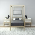 thumbnail image 2 of DHP Modern Metal Canopy Platform Bed Frame, Twin, Gold, 2 of 13