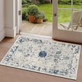 thumbnail image 2 of Rug Branch Contemporary Transitional  Blue Navy Indoor Doormat Rug - 2x5, 2 of 8