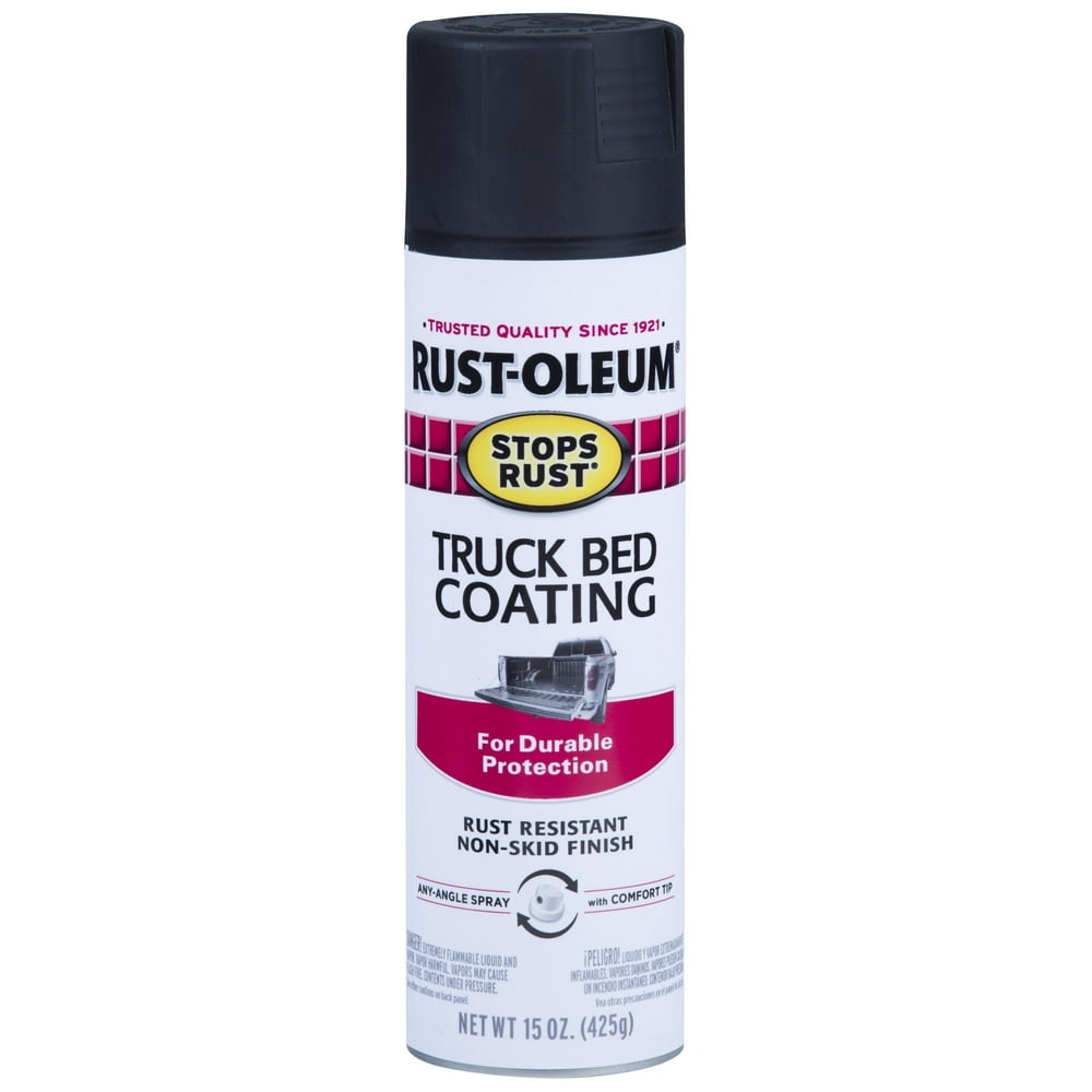 (3 Pack) RustOleum Stops Rust Truck Bed Coating Spray Paint, 15 oz