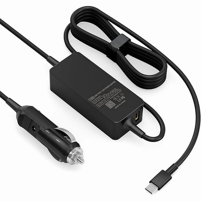 wonima11 100W Car Charger, Laptop Car Charger Compatible with Dell Latitude/Precision/XPS, Compatible with MacBook Pro/Air, Compatible with HP Spectre/Elitebook, Compatible with Samsung DC Adapter