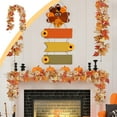 thumbnail image 3 of Wedding Fireplace Mantel Wall Hanging Maple-Leaf Garlands Artificial Fall Vine Garland for Halloween Thanksgiving Christmas Decor, 3 of 6