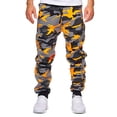 thumbnail image 4 of Homeyce Mens Sweatpants Camo Pants with Pockets Camouflage Sweatpants Straight Leg Hiking Athletic Casual Loose Fit Cargo Sweatpant Elastic Waist Drawstring Joggers Trouser,Orange 3XL, 4 of 5