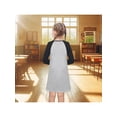 thumbnail image 5 of Sunny Fashion Girls Dress Gray Cat Print 3D Graphic Basic Tunic Long Sleeve Playwear Daily Comfortable 6 Years, 5 of 7