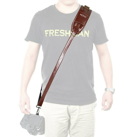 Movo MP-SS5 Vintage Rapid Camera Sling Strap with Quick Release Clip and Padded Shoulder Strap (Simulated Leather)
