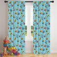 thumbnail image 5 of Blackout Kids Curtains,Cartoon Construction Vehicles Snowflakes Childrens Insulated Curtains Set Of 2,Bedroom Essentials,Toddler Room Decor 42"x84", 5 of 5