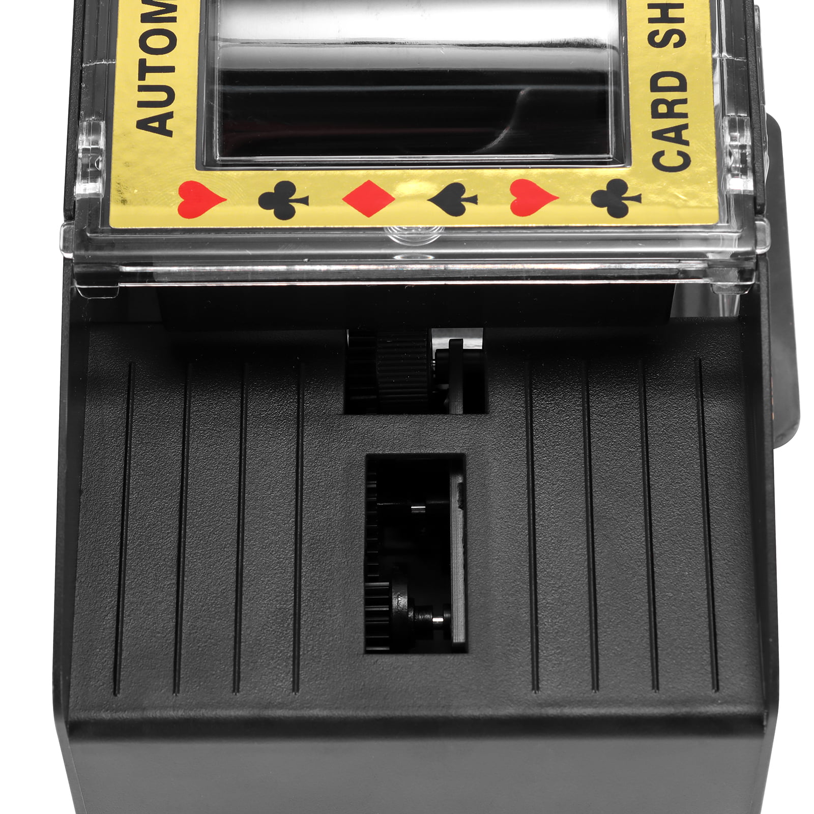 Blackjack Poker JCAsla Automatic Card Shuffler with 2 Pack Standard Poker Playing Cards Card Shuffler & 2 Pack Playing Cards 2 Deck Electric Battery Operated Poker Shuffling Machine for Home Card Games 