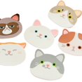 thumbnail image 4 of Lindo gato posavasos dibujos animados gato café bebida taza bebida olla bandeja soporte Pad cocina vajilla estera 6 piezas Yuarrent JJ17836-00B, 4 of 7