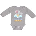 thumbnail image 3 of Inktastic Grandma's Ray Of Sunshine Cute Elephants Rainclouds and Sun Boys or Girls Long Sleeve Baby Bodysuit, 3 of 5