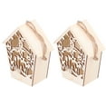 thumbnail image 2 of Birdhouse,2PCS Wooden Bird House Outdoor Decoration Bird Nesting Box Striking Appearance, 2 of 8