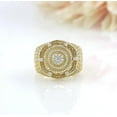 thumbnail image 2 of Dreamofdazzles Jewels 4.00 Ct Round Cut White Diamond Engagement King Crown Circle Cluster Wedding Band Ring 14K Yellow Gold Plated 925 Sterling Silver For Men's -7, 2 of 4