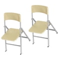 thumbnail image 1 of HEANUJJ 2Pcs Mini Folding Chair Golden For Miniature And Home, 1 of 6