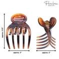 thumbnail image 5 of Parcelona French Basic Curved Paw Medium Celluloid Yoga Hair Claw for Women, 5 of 38