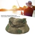 thumbnail image 3 of Sombrero Boonie, Gorro De Pesca De Playa De Ala Corta De Tela Oxford Impermeable, Sombrero De Cubo Con Hebilla Ajustable Para Viajes De Pesca En La Selva, 3 of 8