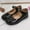 Black1, variant on Luogg Girls Sandals For Everyday Wear Performance Casual Shoes Comfortable Dress Shoes For Kids With Dresses Summer Footwear Girls Sandals Size 11.5
