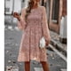 thumbnail image 3 of Long Sleeve Dress, Polyester Fabric Ladies Loose Dress Comfortable Mid Waist Floral Printing For Holiday ANGGREK Otros, 3 of 8
