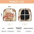 thumbnail image 3 of Pioneer Flower Seat Covers for Dining Room Chairs Set Of 4,Stretch Printed Washable Chair Seat Cover with Elastic Ties and Button,Removable Waterproof Couch Cushion Covers, 3 of 6