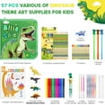 thumbnail image 5 of JYPS Fruit Scented Markers Set 57Pcs with Glitter Dinosaur Pencil Case & Stationery, Art Supplies, Art Coloring Kits Box,Gifts Toy,Gel Pen,Pencil&Crayon Drawing Stuff, 5 of 6