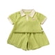 thumbnail image 1 of Conjunto de Pantalones Cortos de Verano para Niñas Manga Corta Color Sólido Camiseta Casual con Partes Inferiores a Juego, 1 of 5