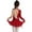 Red-A, variant on YEAHDOR Kids Girls Figure Skating Dance Dress Shiny Rhinestone Mesh Leotard Tutu Dancewear White 10