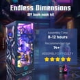 thumbnail image 4 of Strucwood DIY Book Nook Kit Endless Dimensions Wooden Puzzles with LED Dust Cover,3D Crafts Hobbies Gifts for Adults（SQ-18）, 4 of 10