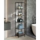 thumbnail image 4 of VASAGLE Estantería de Cristal de 6 Niveles, Librería, Expositor, Cristal Templado, Baño, Salón, Dormitorio, Oficina, Negro y Gris Pizarra, 4 of 5