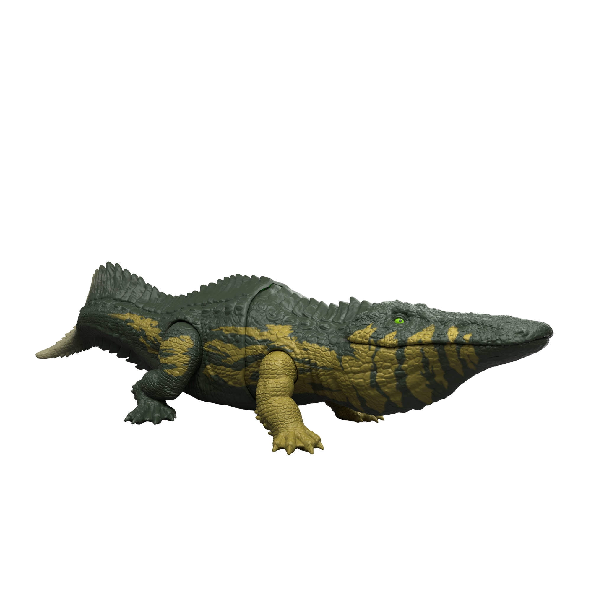 Jurassic World Wild Roar Stomatosuchus Dinosaur Action Figure Toy, Sounds & Attack & Lights