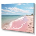 thumbnail image 2 of Designart "Pink Simplicity Beach Landscape I" Landscapes Canvas Print, 2 of 5