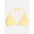 thumbnail image 5 of No Boundaries Lemon Eyelet Triangle Bikini Swim Top, Women's XXS-XXL, 5 of 5