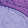 thumbnail image 3 of Reversible Down Alternative Comforter, Medium Weight Bedding for All Season Hypoallergenic-King/Cal King, Lilac/Purple, 3 of 9