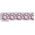 thumbnail image 2 of Peony Fabric by the Yard, Rhythmic Pattern of Flower Engraving Vintage Look Sketch Print, Decorative Upholstery Fabric for Chairs & Home Accents, 3 Yards, Mauve Taupe and White by Ambesonne, 2 of 4
