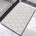 thumbnail image 5 of Ultra-Absorbent Checkered Bath Rugs | Non-Slip, Machine Washable | Stylish Bathroom Accessory | Perfect for Shower, Sink, Tub | 20x32in, 5 of 5