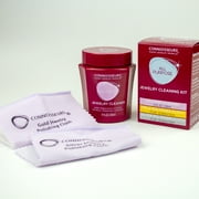 Connoisseurs All-Purpose Jewelry Cleaning Kit with Cleaner Solution and Polishing Cloths