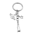 thumbnail image 1 of Star Keychain Car Keyring Purse Bag Pendant Decoration Planet Hanging Keychain Accessory Creative Gift Metal Key Holder, 1 of 5