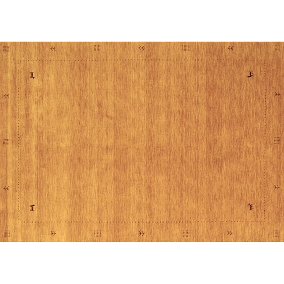 Ahgly Company Indoor Rectangle Abstract Brown Contemporary Area Rugs, 4' x 6'