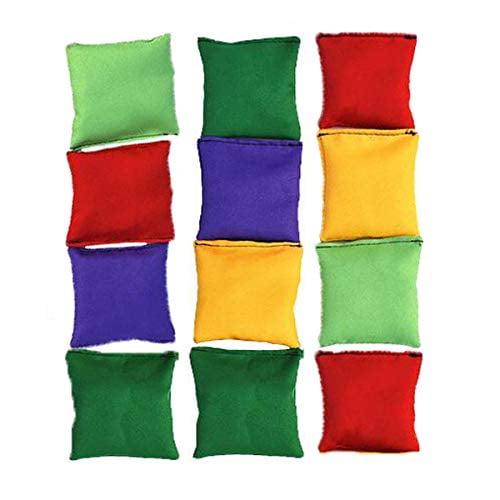 Halloluck 12 Pack 2 inch Nylon Bean Bags Children Family Adults Outdoor