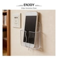 thumbnail image 3 of BALAHAPY 4Ud Estante De Pared Para Teléfono Transparente Con Ahorra Espacio Y Montaje, 3 of 6