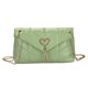 thumbnail image 1 of Bolso de hombro para mujer Bolsos cruzados para mujer con correa de cadena Bolsos acolchados Liquidación verde, 1 of 1