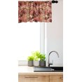 thumbnail image 3 of Ambesonne Flower Window Valance, Vintage Pattern Nostalgic, 54" X 12", Dried Rose Amber Redwood, 3 of 3